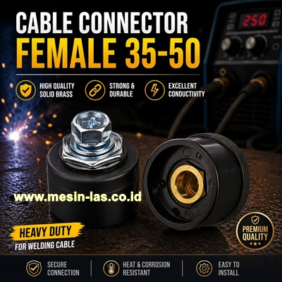 jual kabel konektor female 35 50 multipro asli socket las 35 50 berkualitas harga terbaik