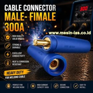 jual kabel konektor jb 300 male female multipro socket las heavy duty berkualitas