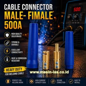 jual kabel konektor jb 500 male female multipro solusi sambungan kabel las profesional