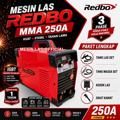 supplier mesin las redbo mma 250a harga distributor