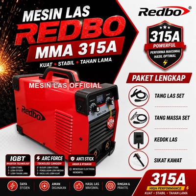 supplier mesin las redbo mma 315a harga distributor