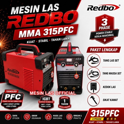 supplier mesin las redbo mma 315pfc harga distributor