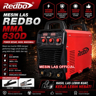 supplier mesin las redbo mma 630d terbaik untuk pengelasan industri