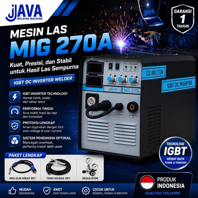 jual mesin las co2 mig 270 a java welding spesifikasi lengkap mig 270 dan harga terbaru