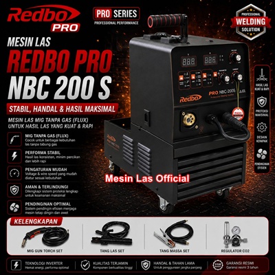 jual mesin las co2 redbo pro nbc 200s original terbaru harga dan spesifikasi lengkap