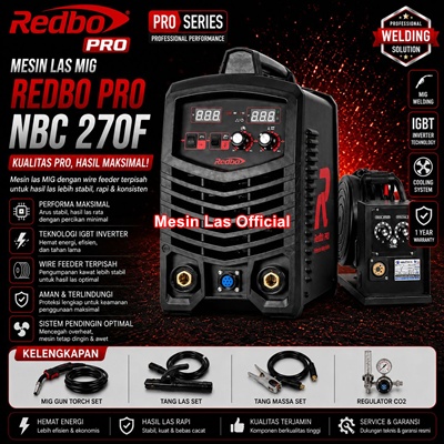 jual mesin las co2 redbo pro nbc 270f original terbaru harga dan spesifikasi lengkap