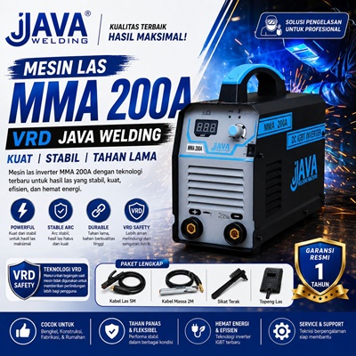 Home jual mesin las mma 200a java welding vrd igbt arus stabil 200a dan hemat listrik