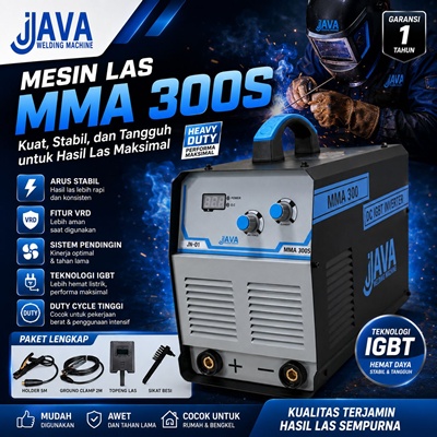 Home jual mesin las mma 300s java welding single phase 220v terbaik untuk bengkel dan proyek