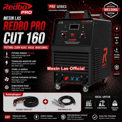 jual mesin las plasma cutting redbo pro cut 160 original bergaransi spesifikasi lengkap