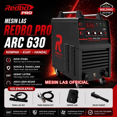 jual mesin las redbo pro arc 630 original harga terbaik garansi resmi