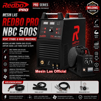 Home jual mesin las redbo pro nbc 500s inverter mig 500a original bergaransi