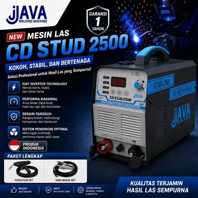 jual mesin las stud welding cd 2500 java welding stud welder 2500 teknologi inverter igbt