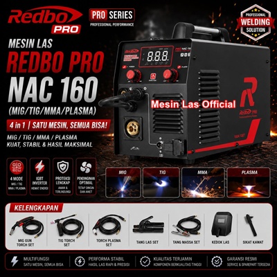 Home jual redbo pro nac 160 mig mma cut tig mesin las multifungsi bergaransi