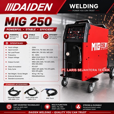 daiden-mig-250-welding-machine