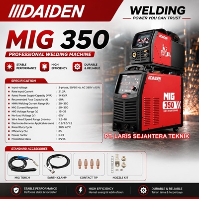 daiden-mig-350-welding-machine-co2-350a