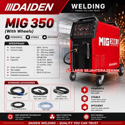 daiden-mig-350-welding-machine-with-wheels