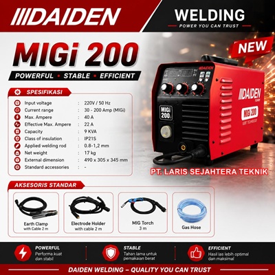 daiden-migi-200-new-welding-machine