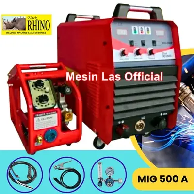 jual mesin las rhino mig 500a inverter 500 amp 380v 3 phase original harga terbaik