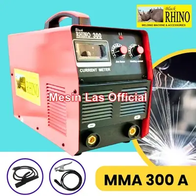 jual mesin las rhino mma 300a single phase 220v inverter igbt 300 amp