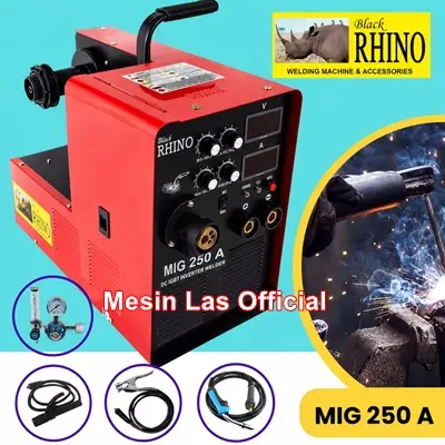 jual mesin trafo las rhino mig 250a original 1 phase 220v garansi resmi