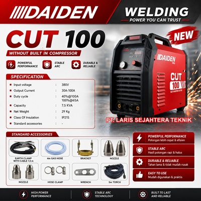 mesin-plasma-cutting-daiden-cut-100-without-built-in-compressor