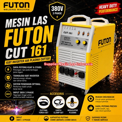 futon-cut-161-mesin-las-plasma-cutting-160-ampere-spesifikasi-dan-harga-terbaru