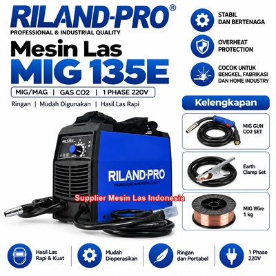 jual-mesin-las-riland-pro-mig-135e-gasless-inverter-mig-tanpa-gas