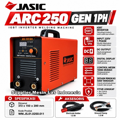 jual-mesin-las-jasic-arc-250-gen-1ph-inverter-igbt-220v